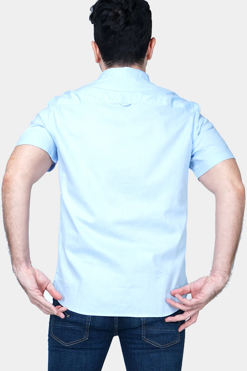 Kemeja Lengan Pendek Regular Magnus 20 Light Blue - Image 4