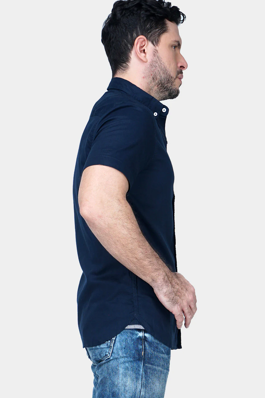 Kemeja Lengan Pendek Magnus 20 Navy Regular - Image 3