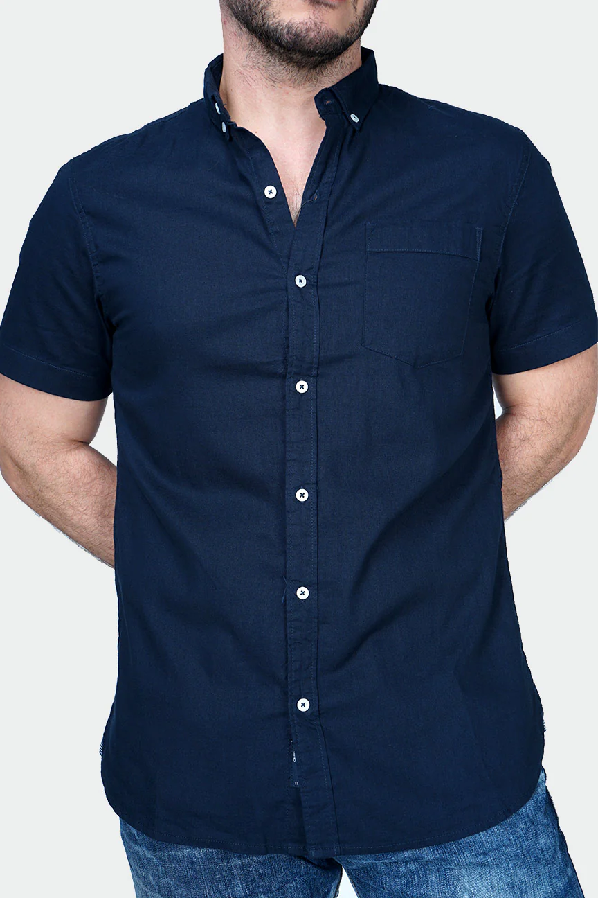 Kemeja Lengan Pendek Magnus 20 Navy Regular - Image 5