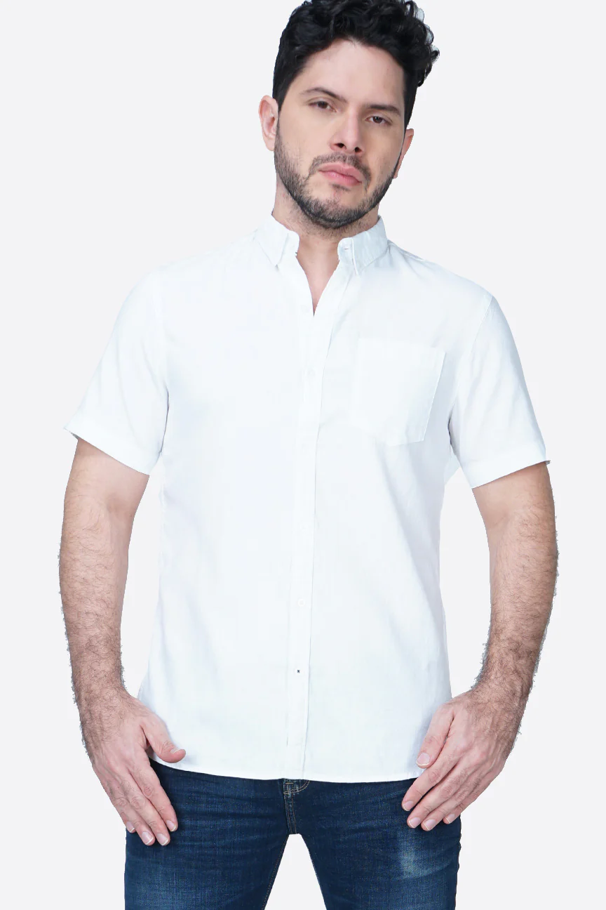 Kemeja Lengan Pendek Regular Magnus 20 Offwhite