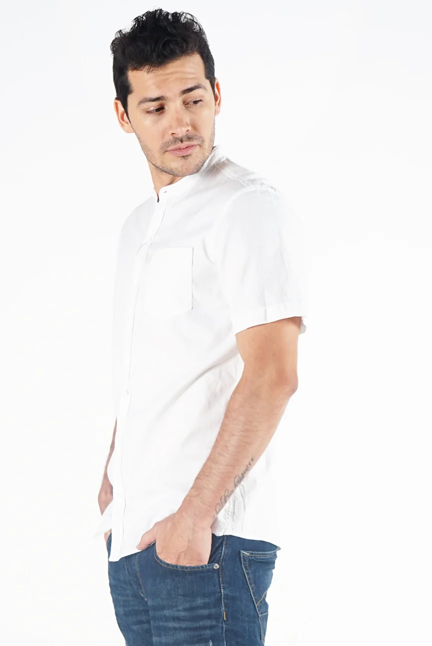 Kemeja Lengan Pendek Regular Magnus Offwhite - Image 2