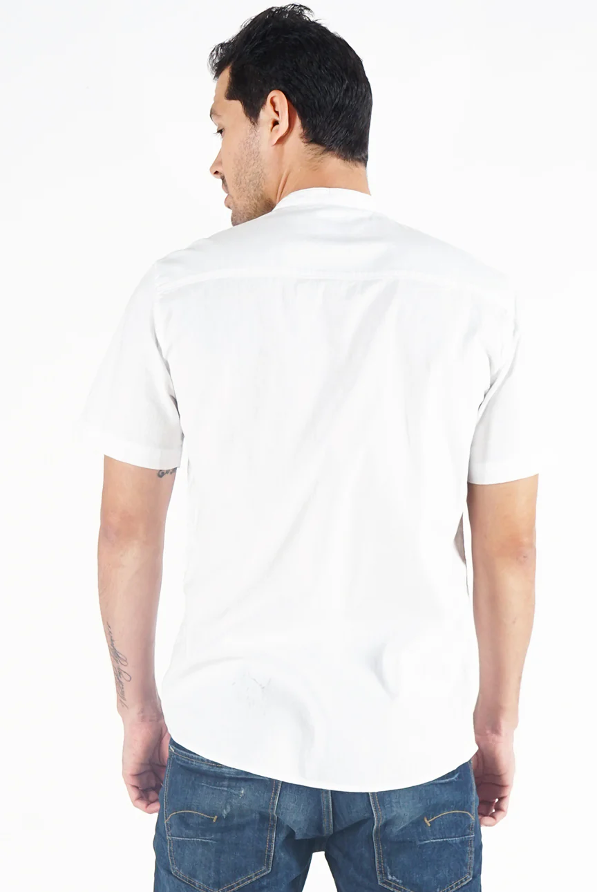 Kemeja Lengan Pendek Regular Magnus Offwhite - Image 3