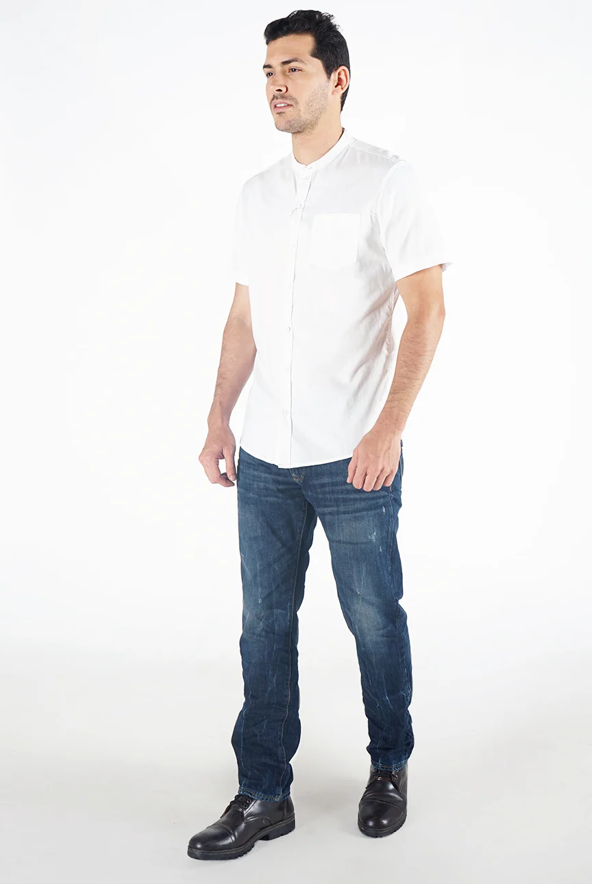 Kemeja Lengan Pendek Regular Magnus Offwhite - Image 4