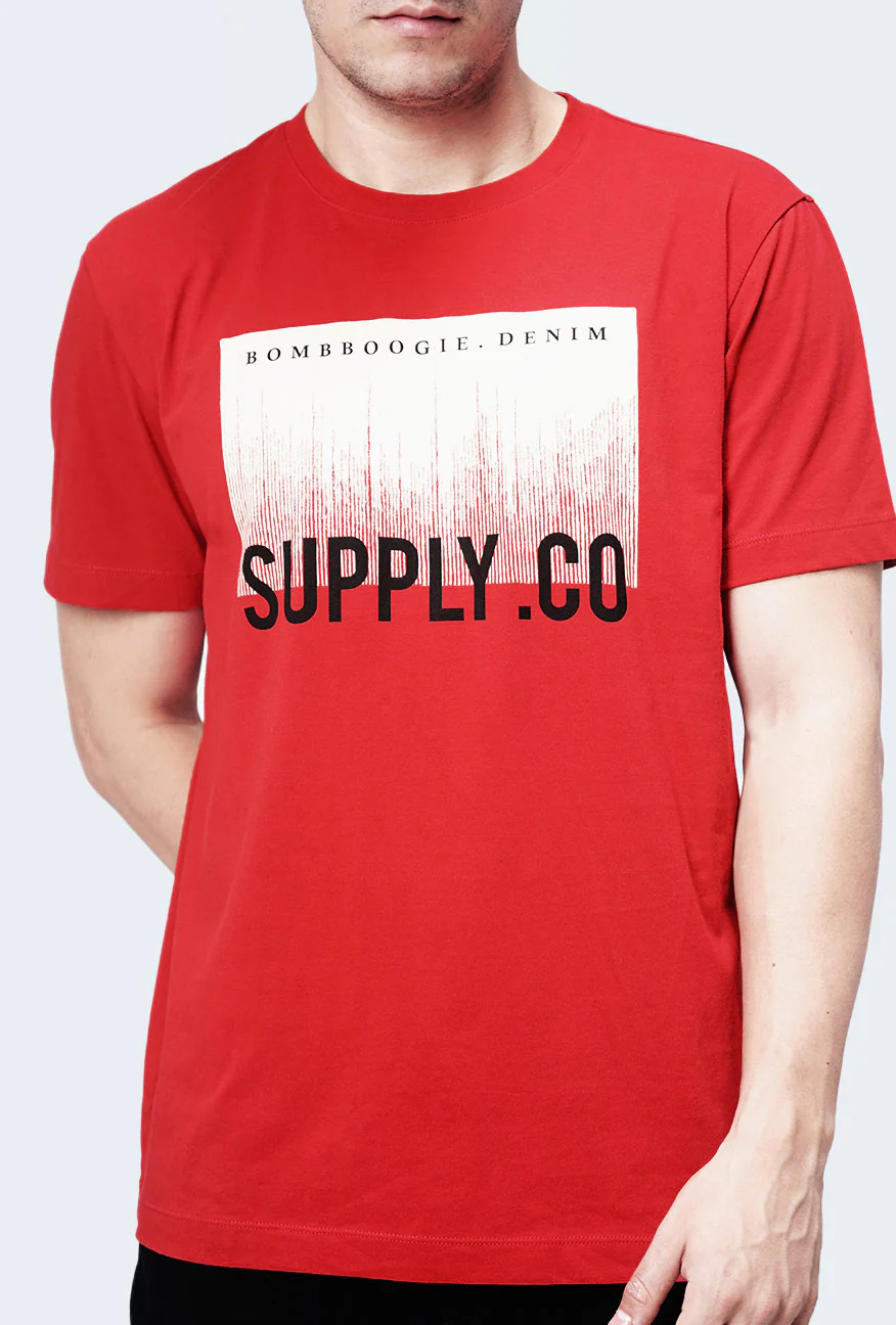 T-Shirt Lengan Pendek Maiken Red - Image 2