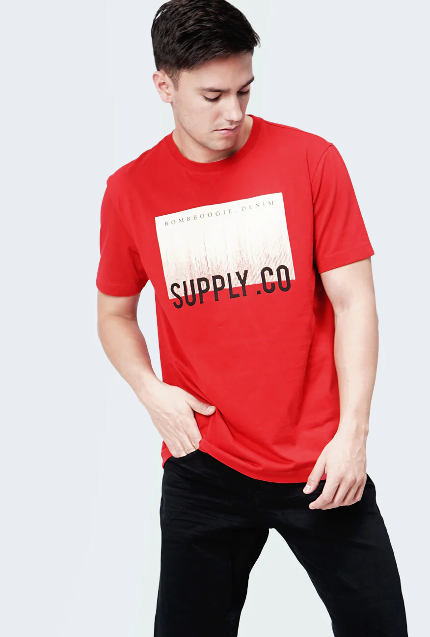 T-Shirt Lengan Pendek Maiken Red - Image 3
