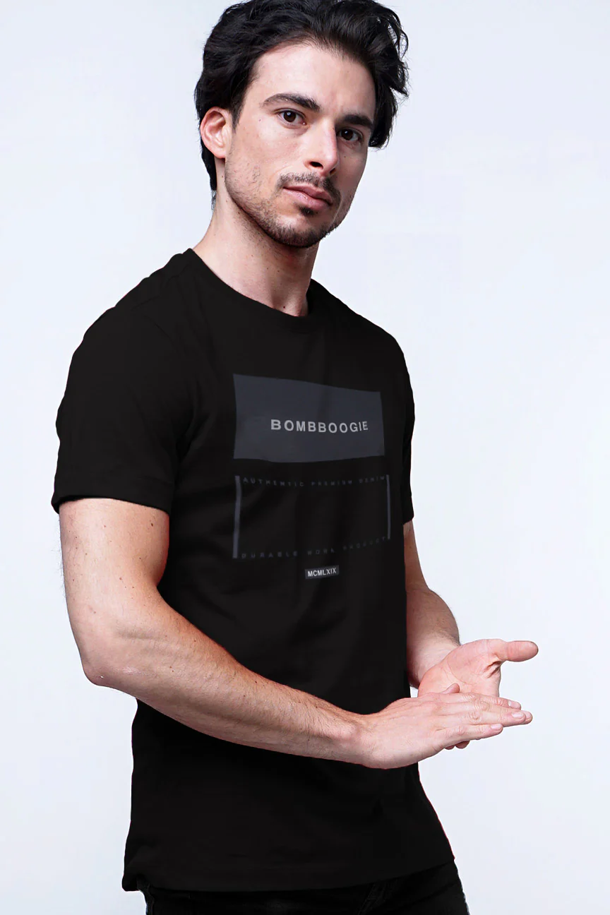 T-Shirt Lengan Pendek Malcom Dark Grey