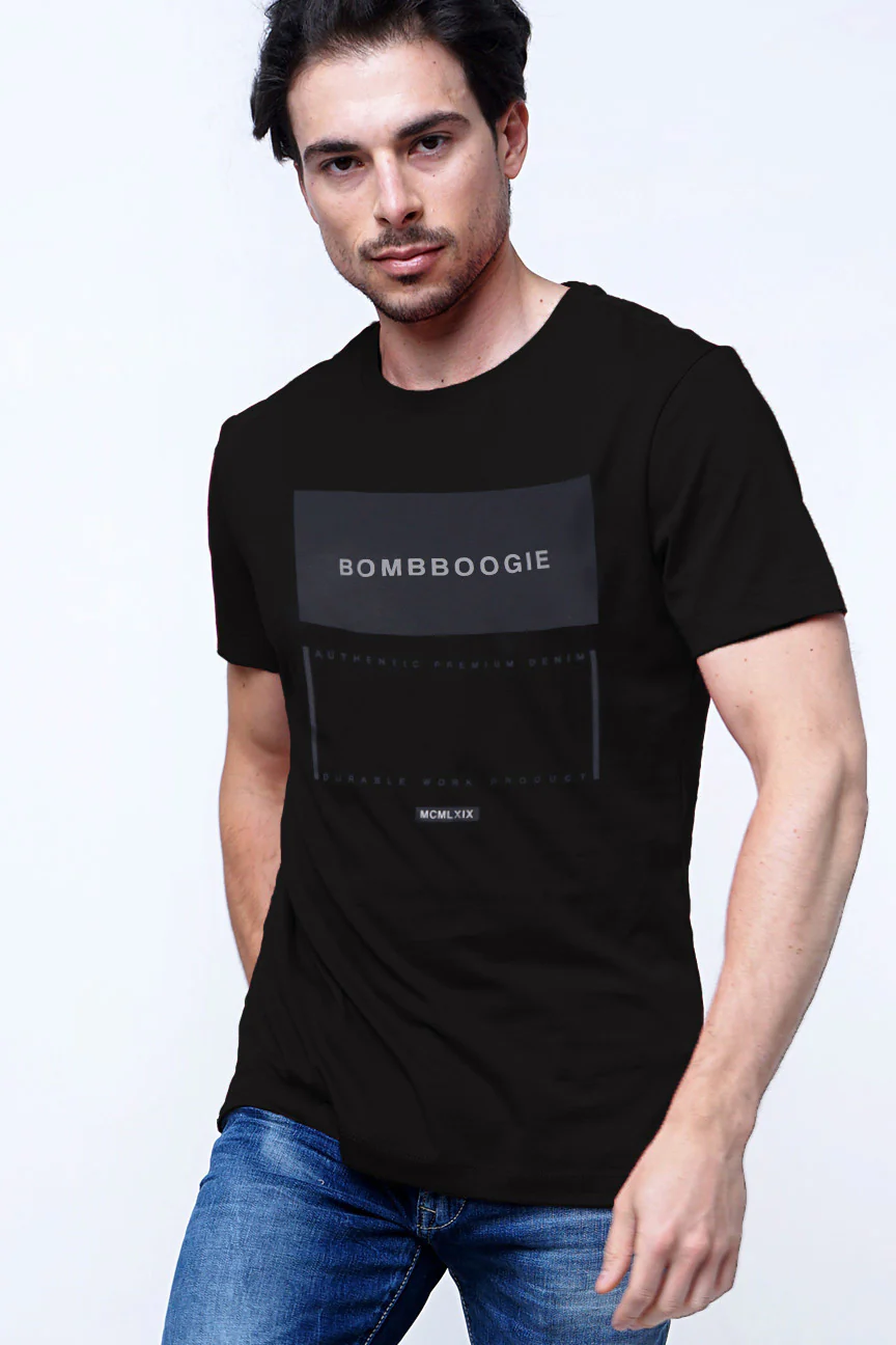 T-Shirt Lengan Pendek Malcom Dark Grey - Image 2