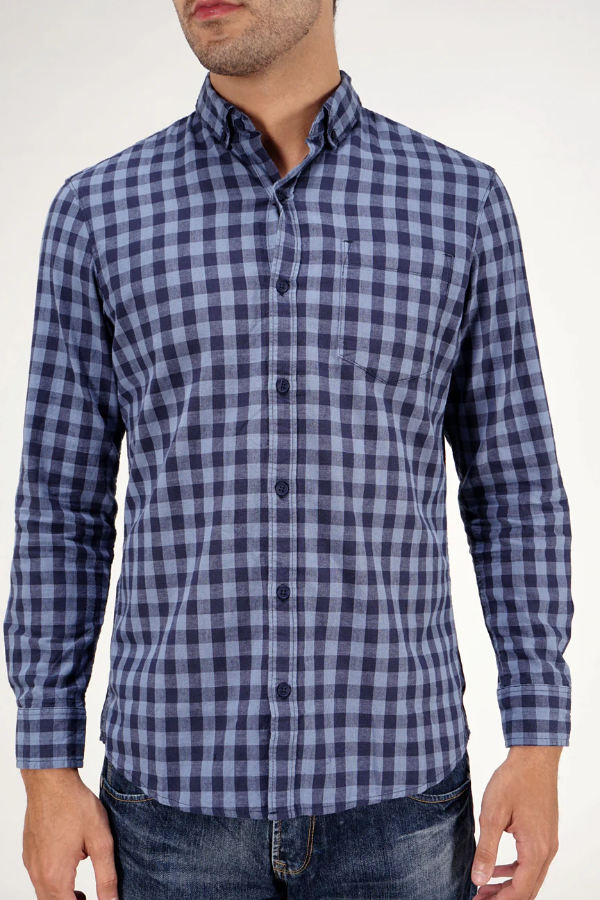Kemeja Lengan Panjang Milner 2.0 Navy Blue Regular - Image 3