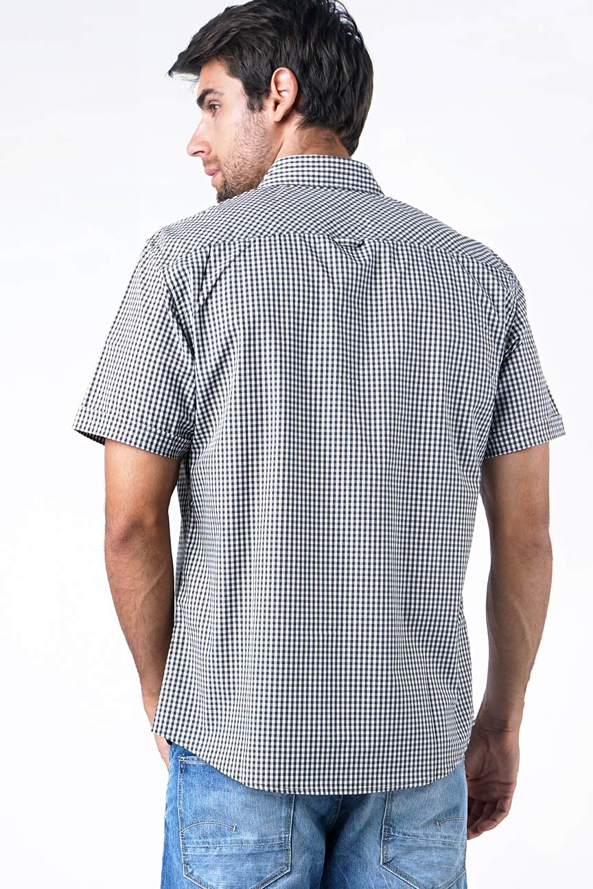Kemeja Lengan Pendek Monta Green White Green - Image 4