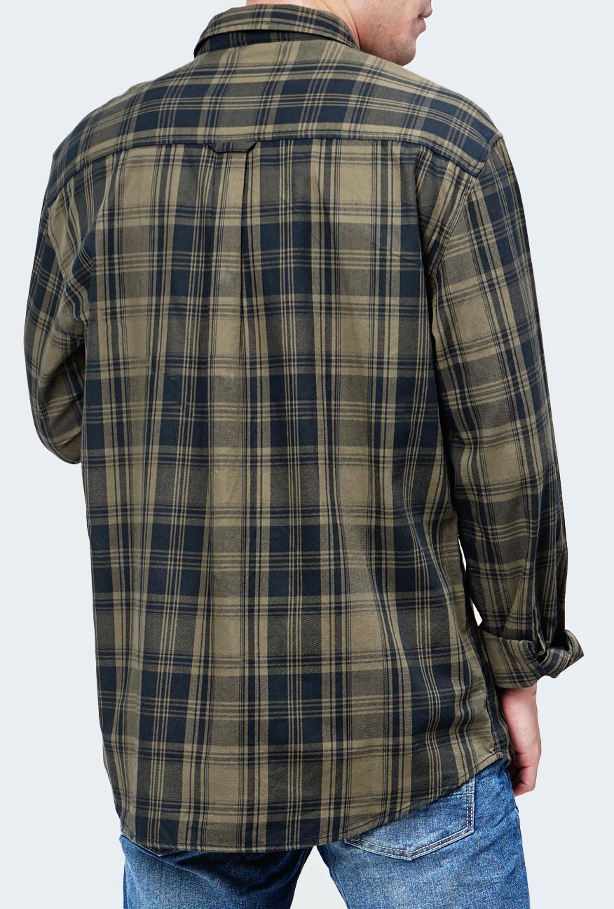Kemeja Lengan Panjang Montse Black Green - Image 5