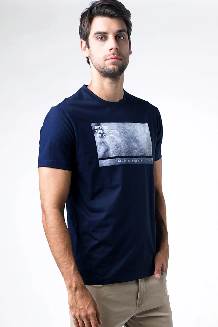 T-Shirt Lengan Pendek Morvost Dark Navy