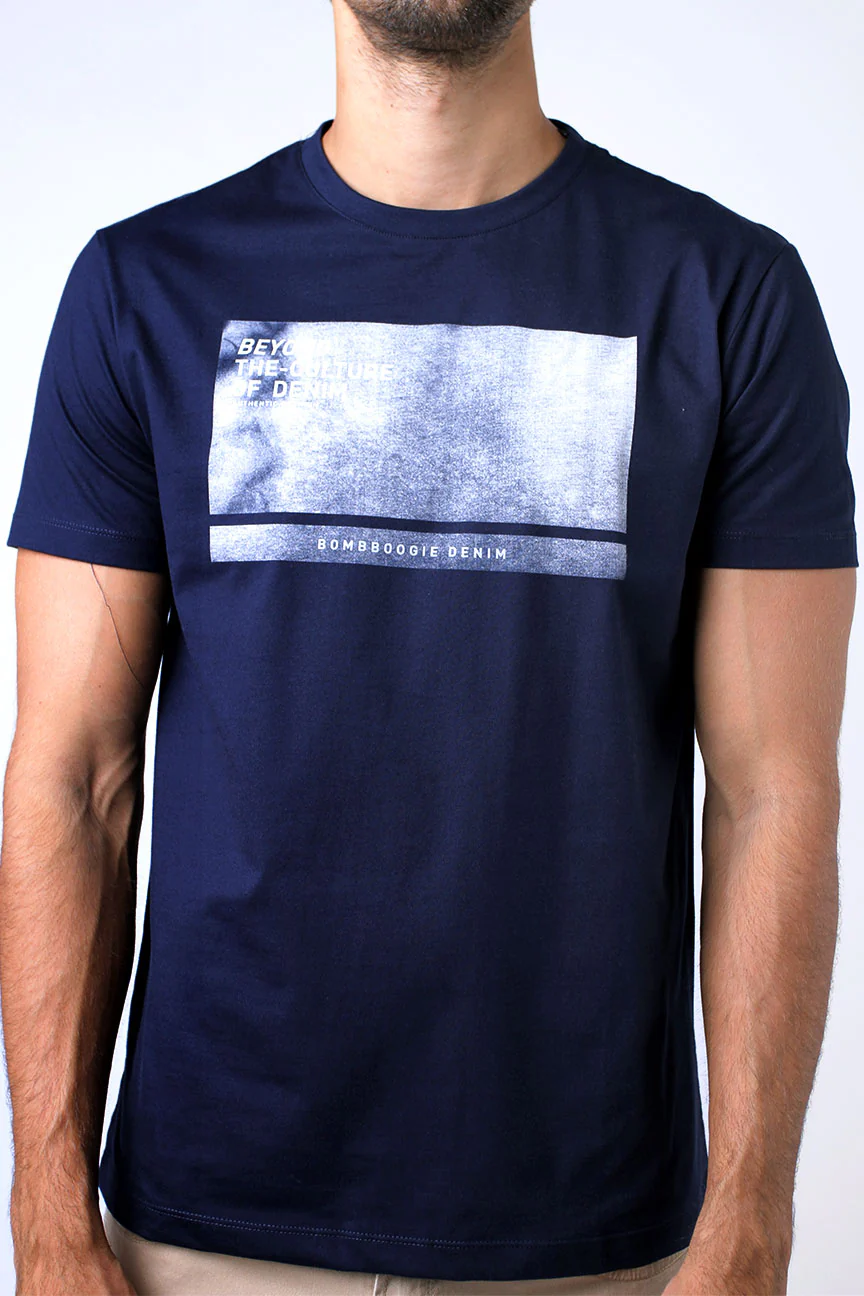 T-Shirt Lengan Pendek Morvost Dark Navy - Image 2