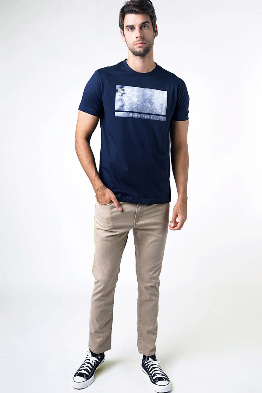 T-Shirt Lengan Pendek Morvost Dark Navy - Image 4