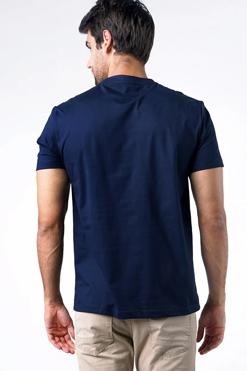 T-Shirt Lengan Pendek Morvost Dark Navy - Image 5