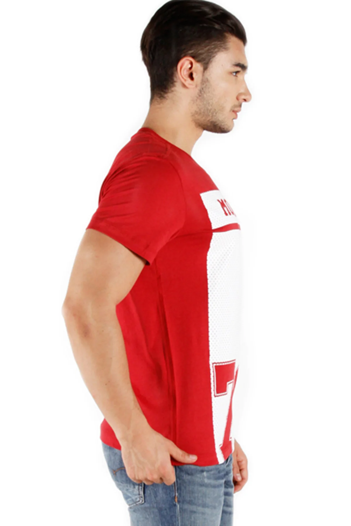 T-Shirt Lengan Pendek Move Run Maroon - Image 3