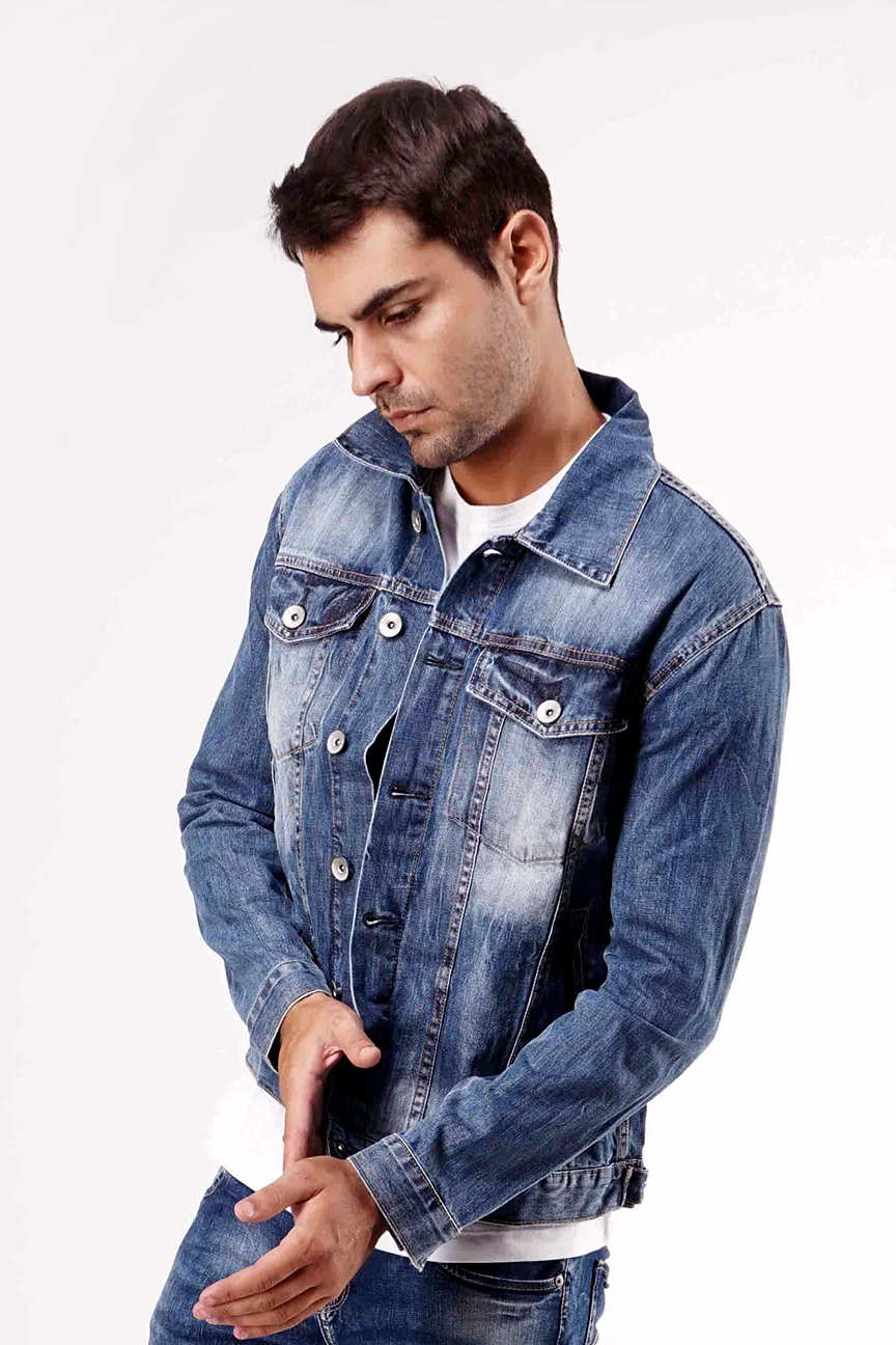 Jaket New Denim Bombboogie Medium Blue - Image 2