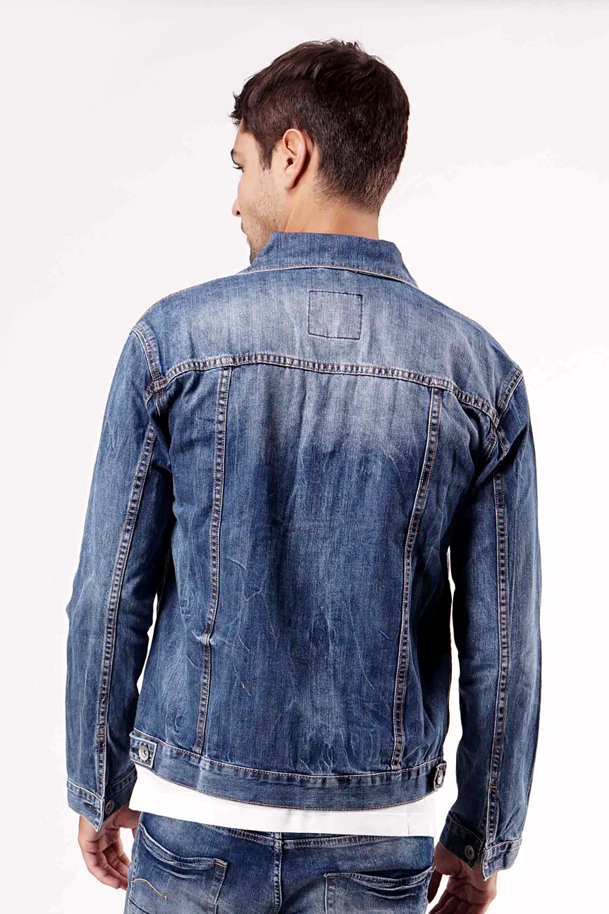 Jaket New Denim Bombboogie Medium Blue - Image 3