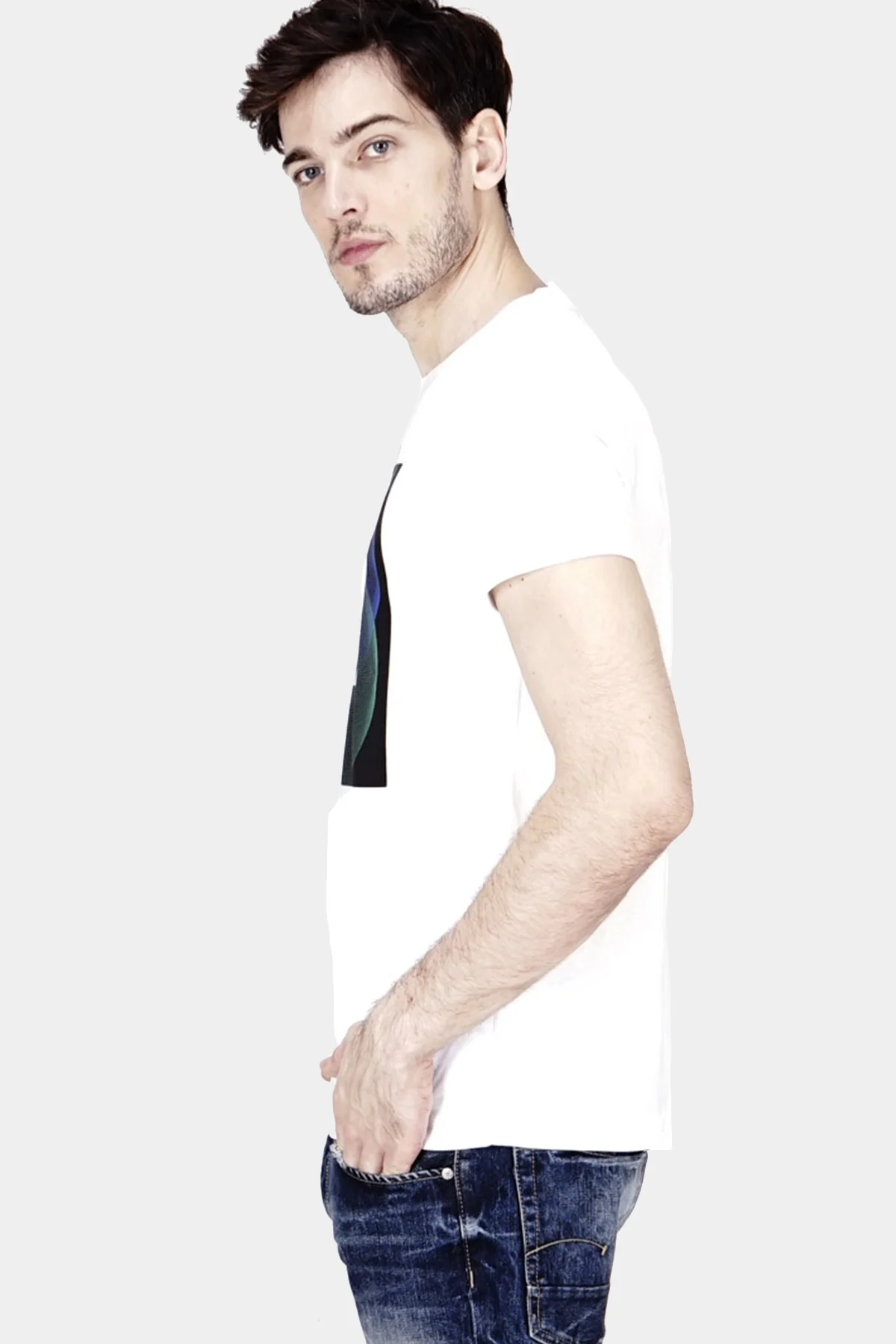 T-Shirt Lengan Pendek Noveltics Offwhite - Image 3
