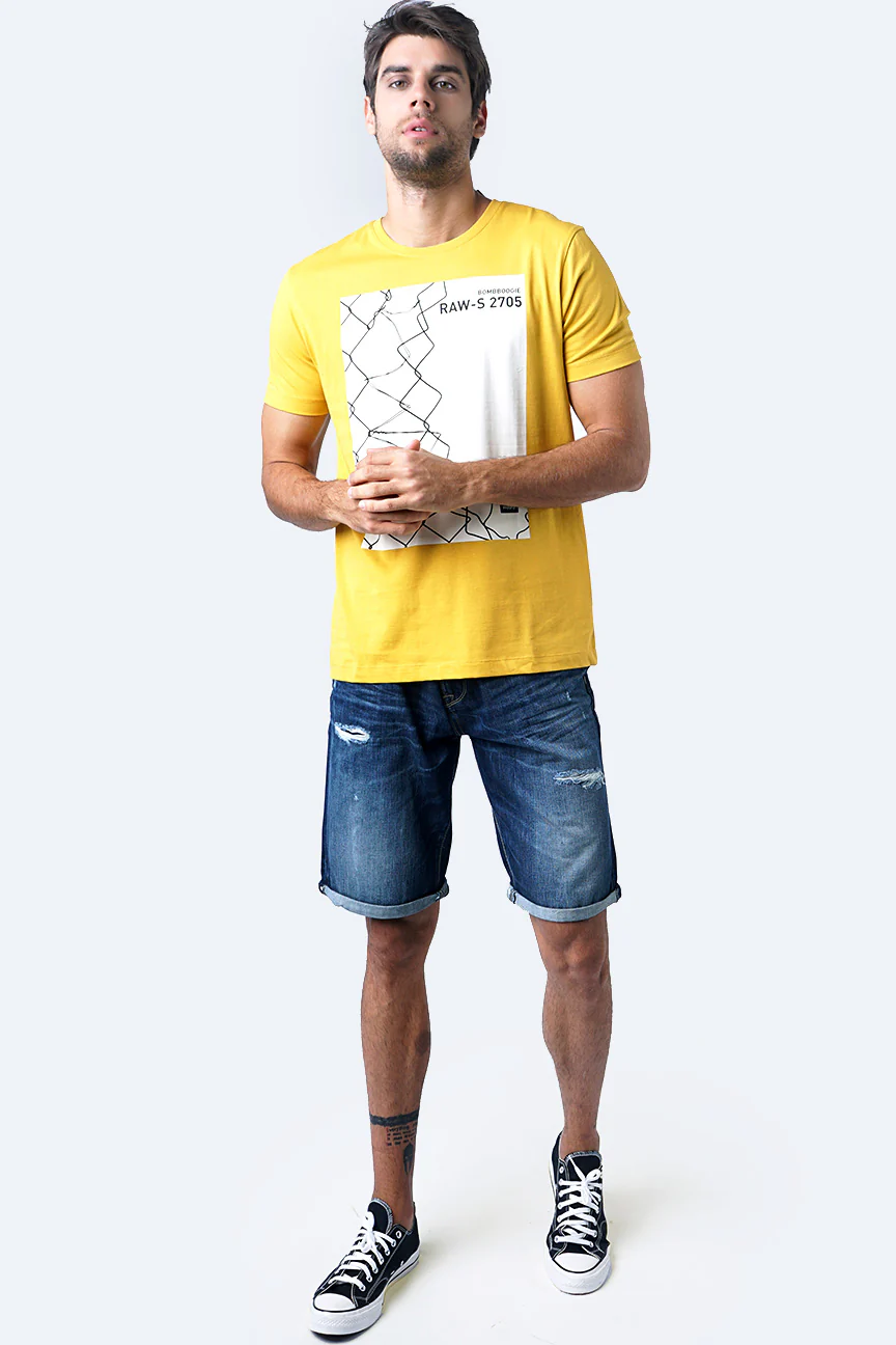 T-Shirt Lengan Pendek Novsight Dark Yellow - Image 3