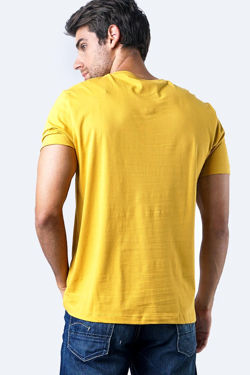 T-Shirt Lengan Pendek Novsight Dark Yellow - Image 5