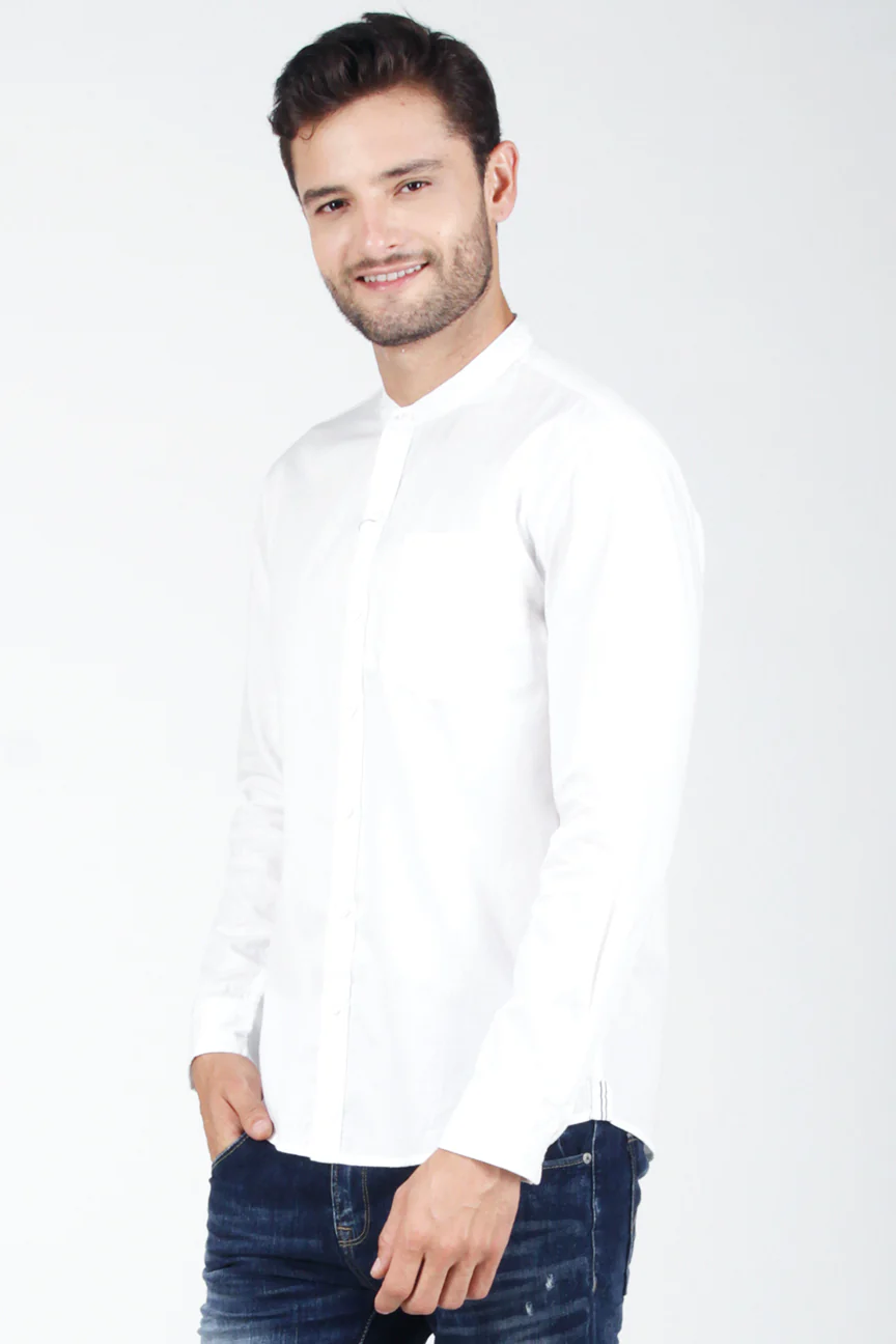 Kemeja Lengan Panjang Oberon Offwhite