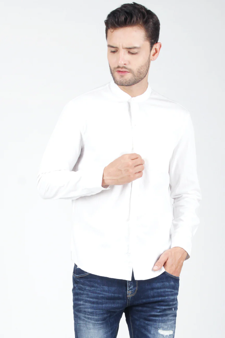 Kemeja Lengan Panjang Oberon Offwhite - Image 2