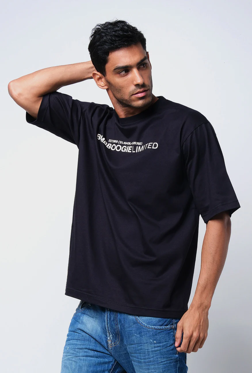 Oblitt Black Ss Oversized Tee - Image 2