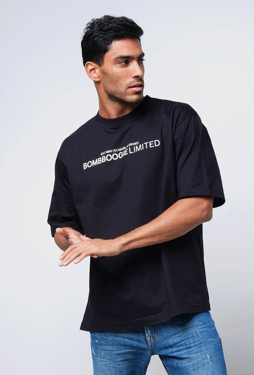 Oblitt Black Ss Oversized Tee - Image 4