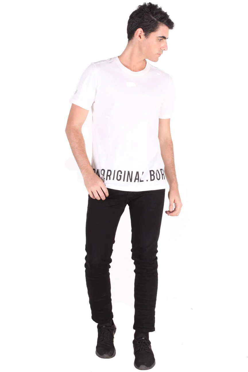 T-Shirt Lengan Pendek Original Sin Offwhite Loose - Image 4