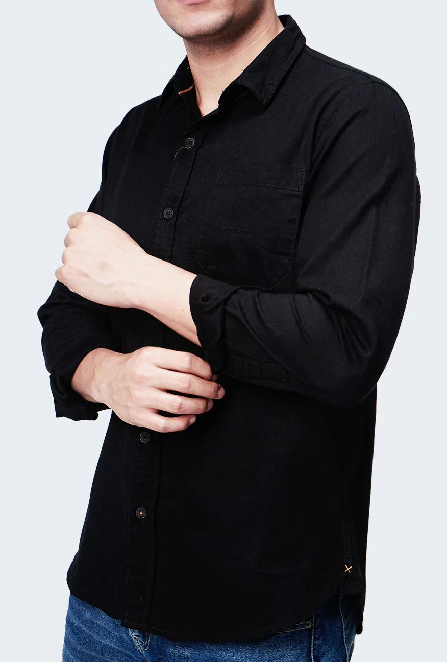 Kemeja Lengan Panjang Ottoman 2.0 Black - Image 2