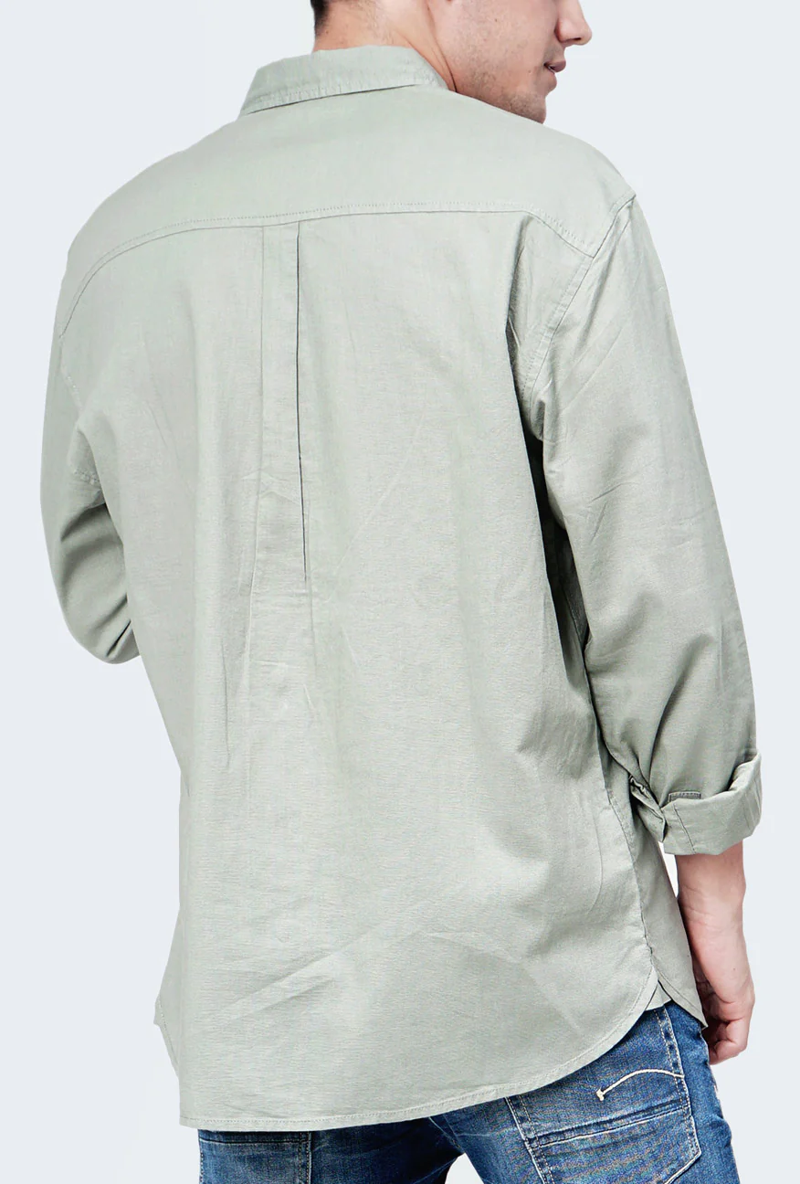 Kemeja Lengan Panjang Ottoman Dusty Green - Image 3