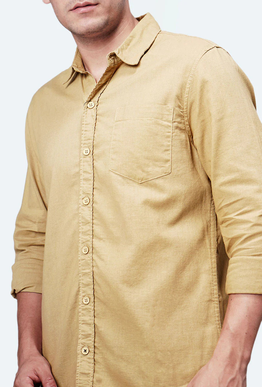 Kemeja Lengan Panjang Ottoman Khaki - Image 2