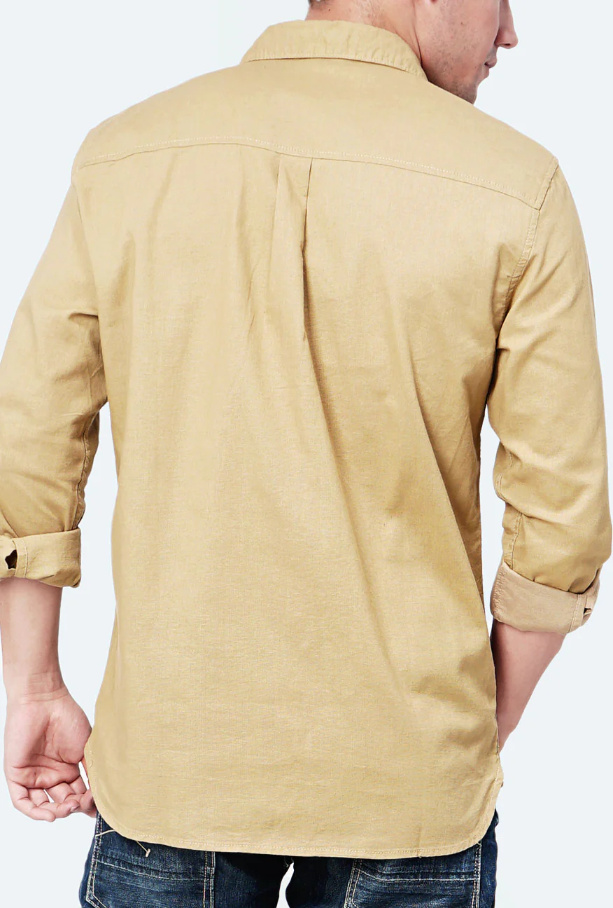 Kemeja Lengan Panjang Ottoman Khaki - Image 4