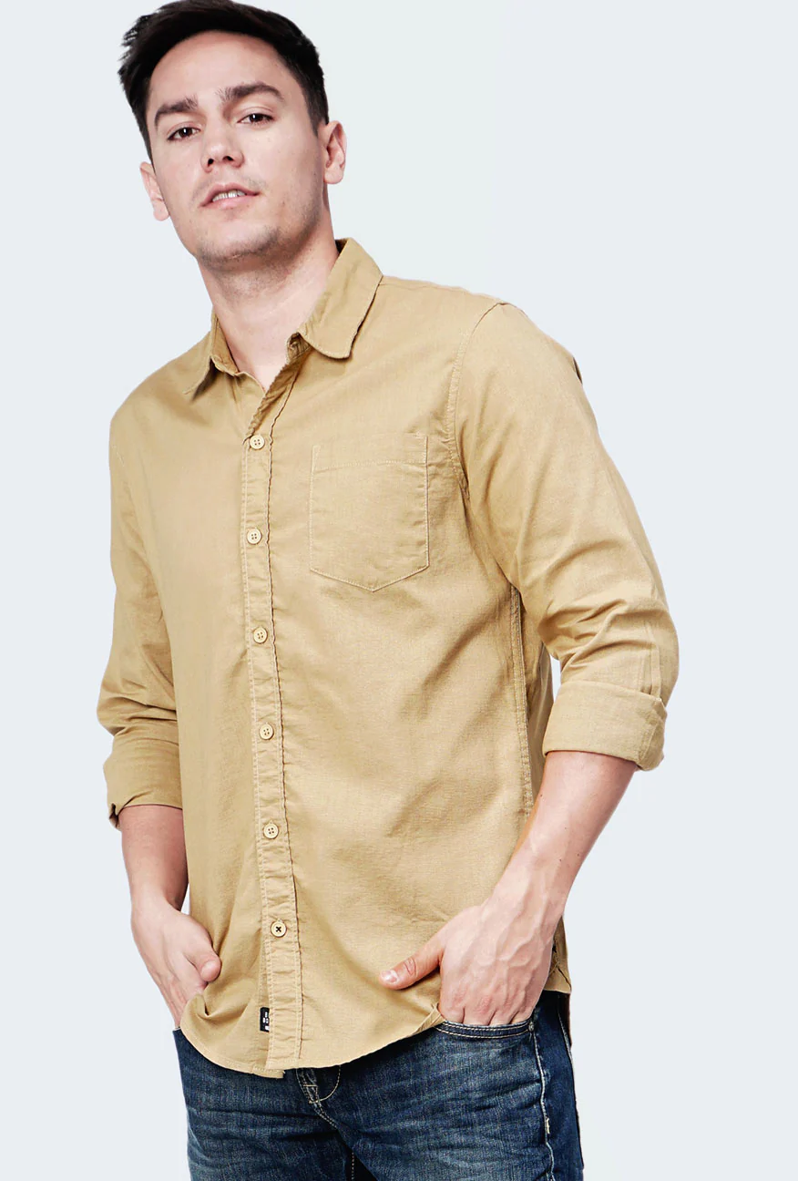 Kemeja Lengan Panjang Ottoman Khaki - Image 5