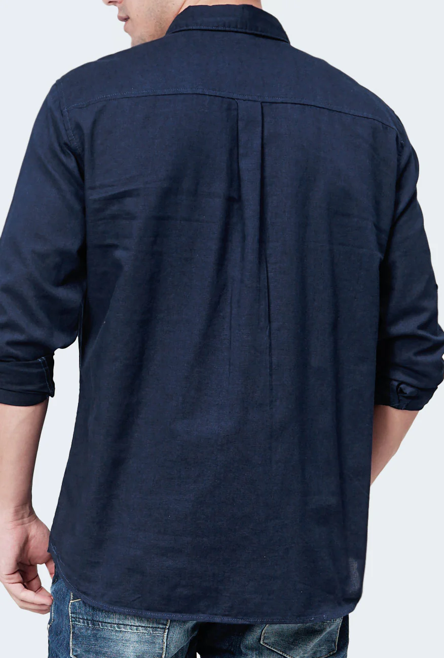 Kemeja Lengan Panjang Ottoman Navy - Image 5