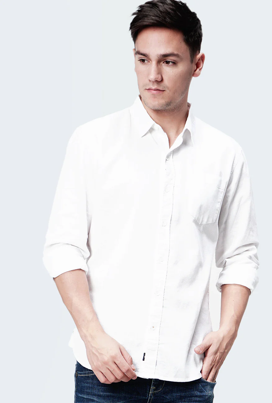 Kemeja Lengan Panjang Ottoman Offwhite