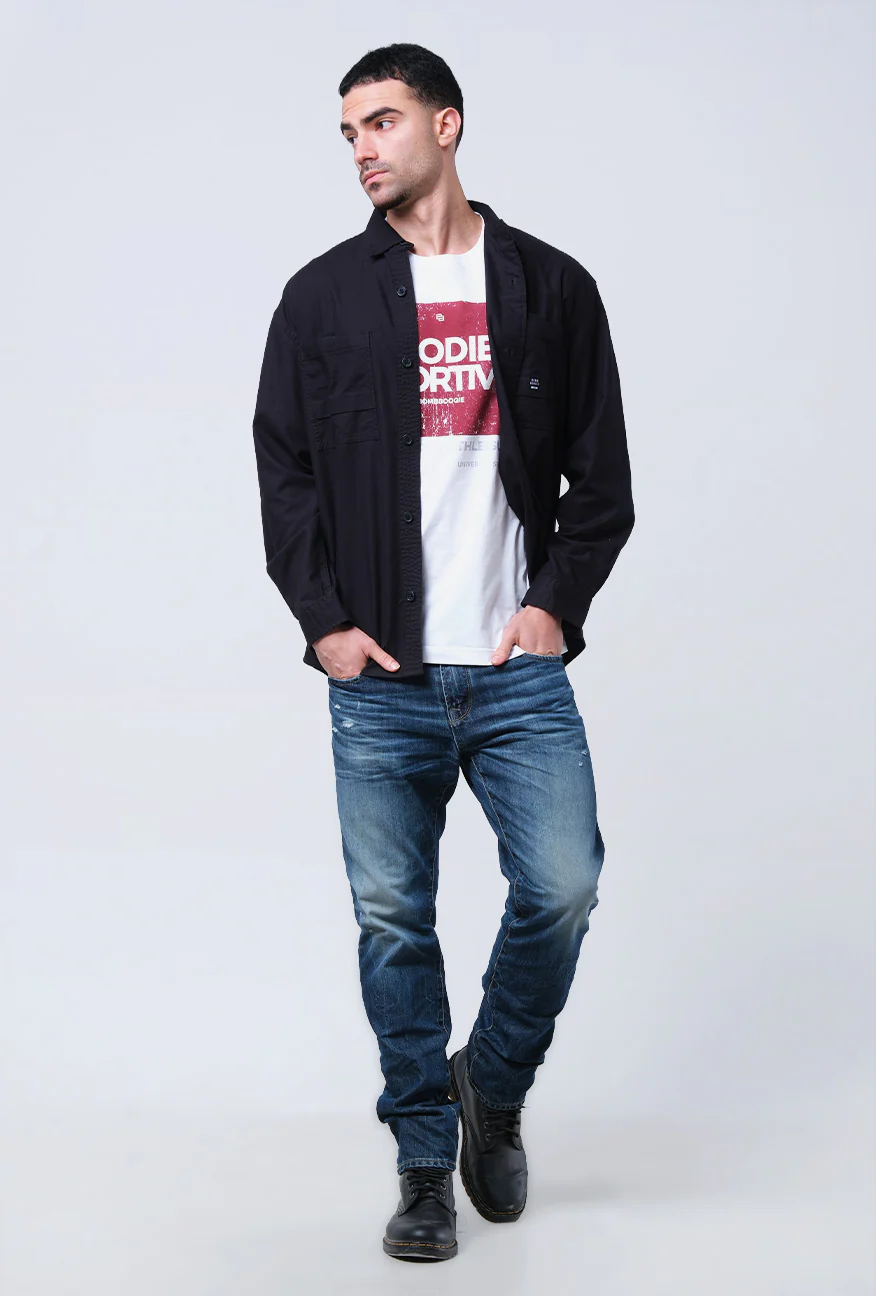Jaket Lengan Panjang Regular Clayton Black - Image 4