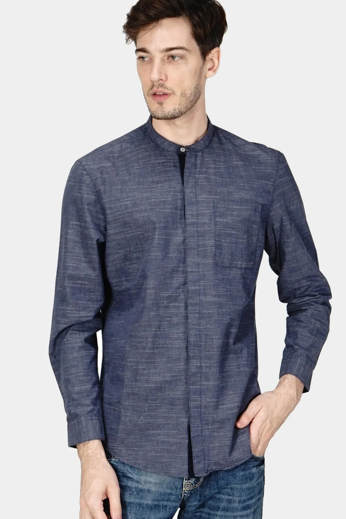 Kemeja Koko Peter Navy