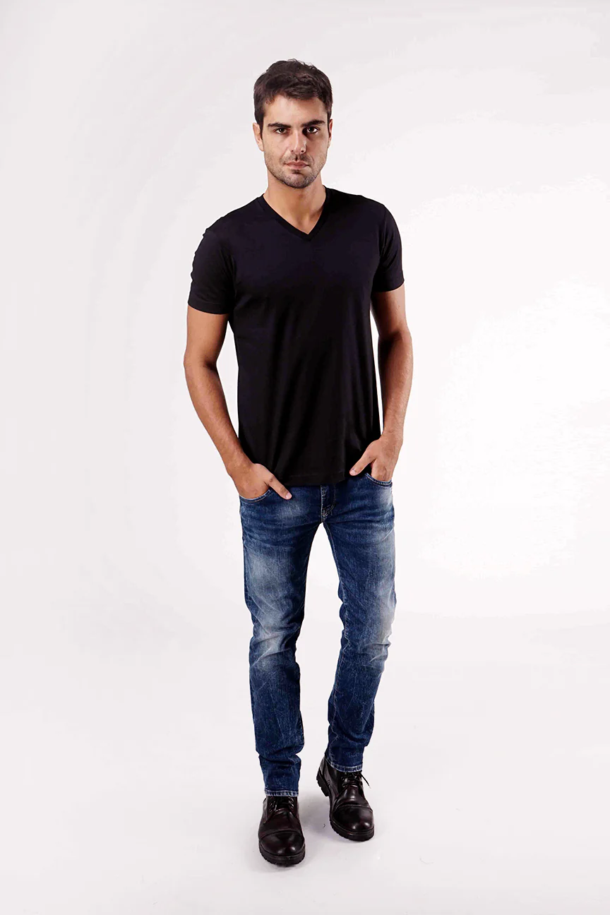 T-Shirt Lengan Pendek Pintapple Black Slimfit - Image 3