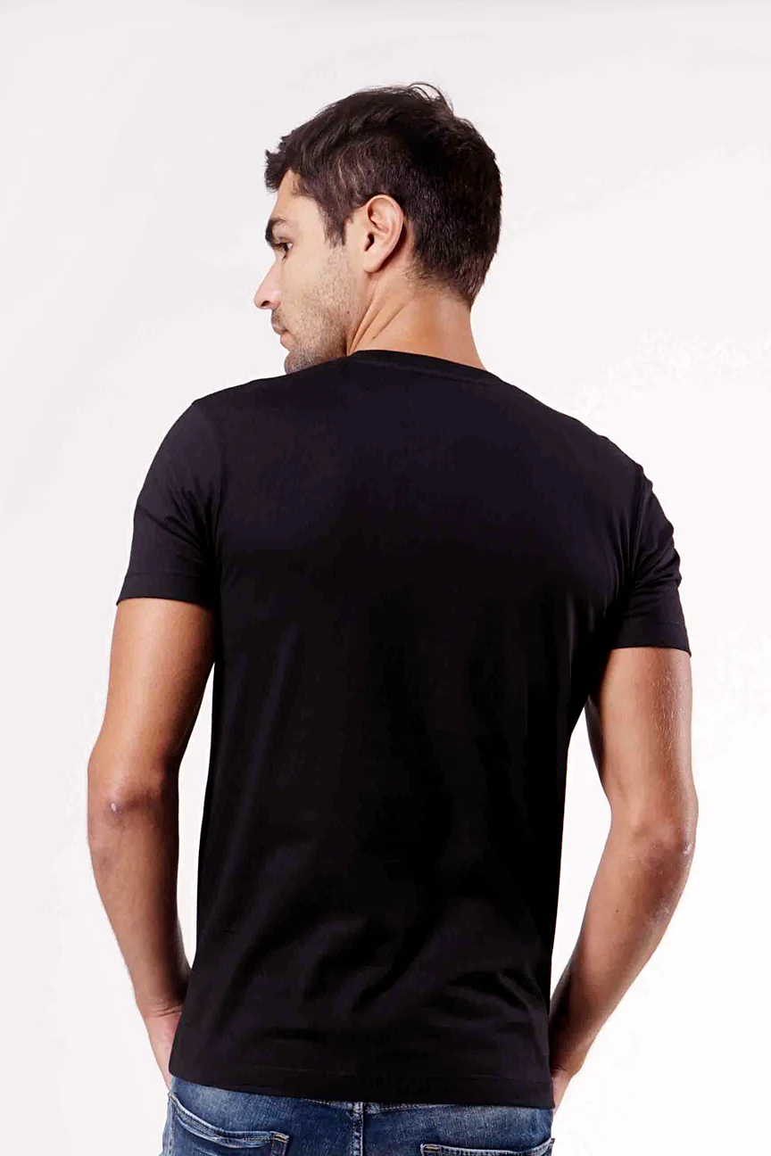 T-Shirt Lengan Pendek Pintapple Black Slimfit - Image 4