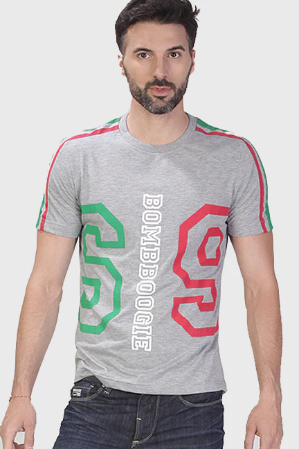 T-Shirt Lengan Pendek Pirlos Stripe Misty