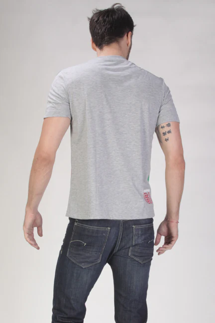 T-Shirt Lengan Pendek Pirlos Stripe Misty - Image 3