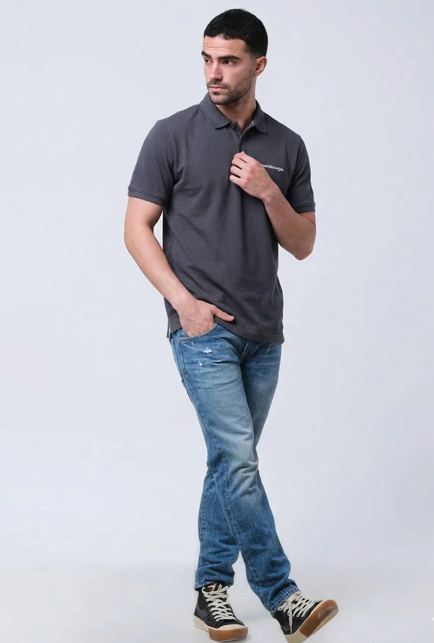Polo Shirt Natword Dark Grey - Image 5