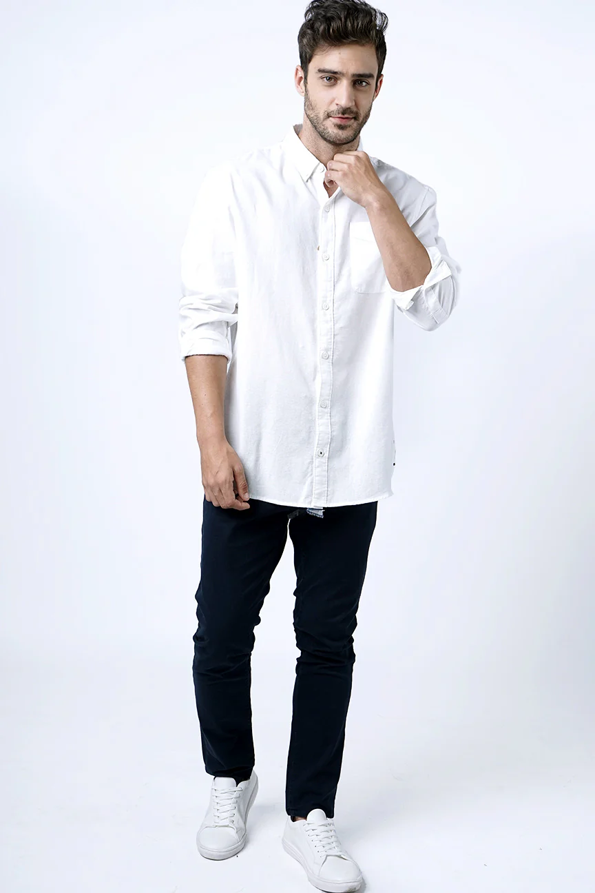 Kemeja Lengan Panjang Pocky 2.0 Offwhite - Image 5