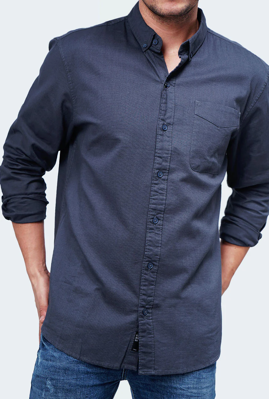 Kemeja Pocky Charcoal Dark Green - Image 2