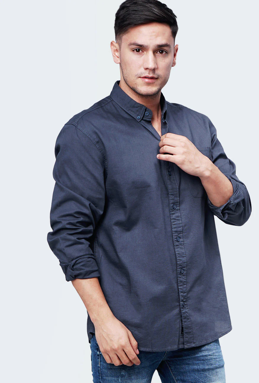 Kemeja Pocky Charcoal Dark Green - Image 5