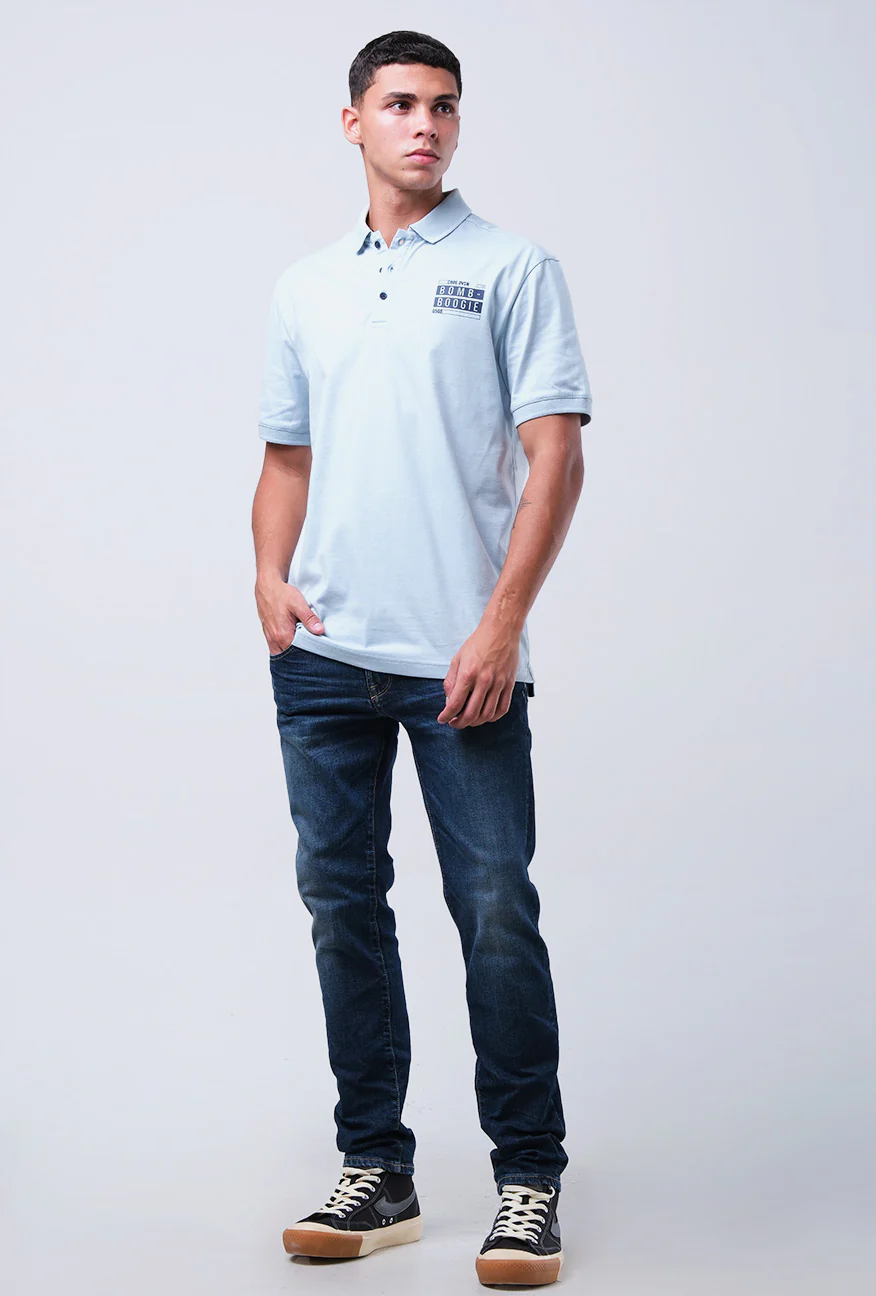 Polo Shirt Flomo Baby Blue - Image 2