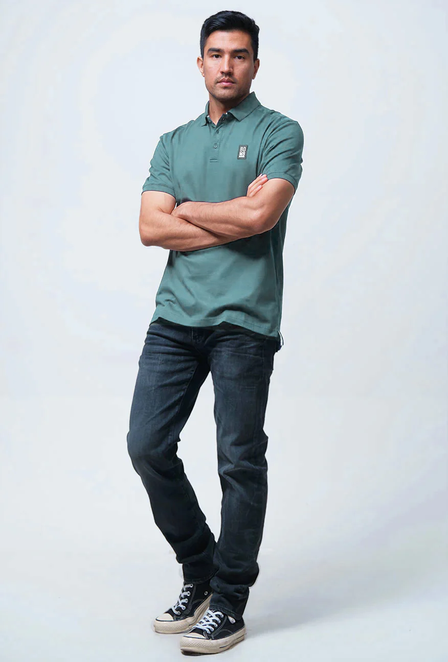 Polo Shirt Riskgoner Oily Blue Tosca - Image 2
