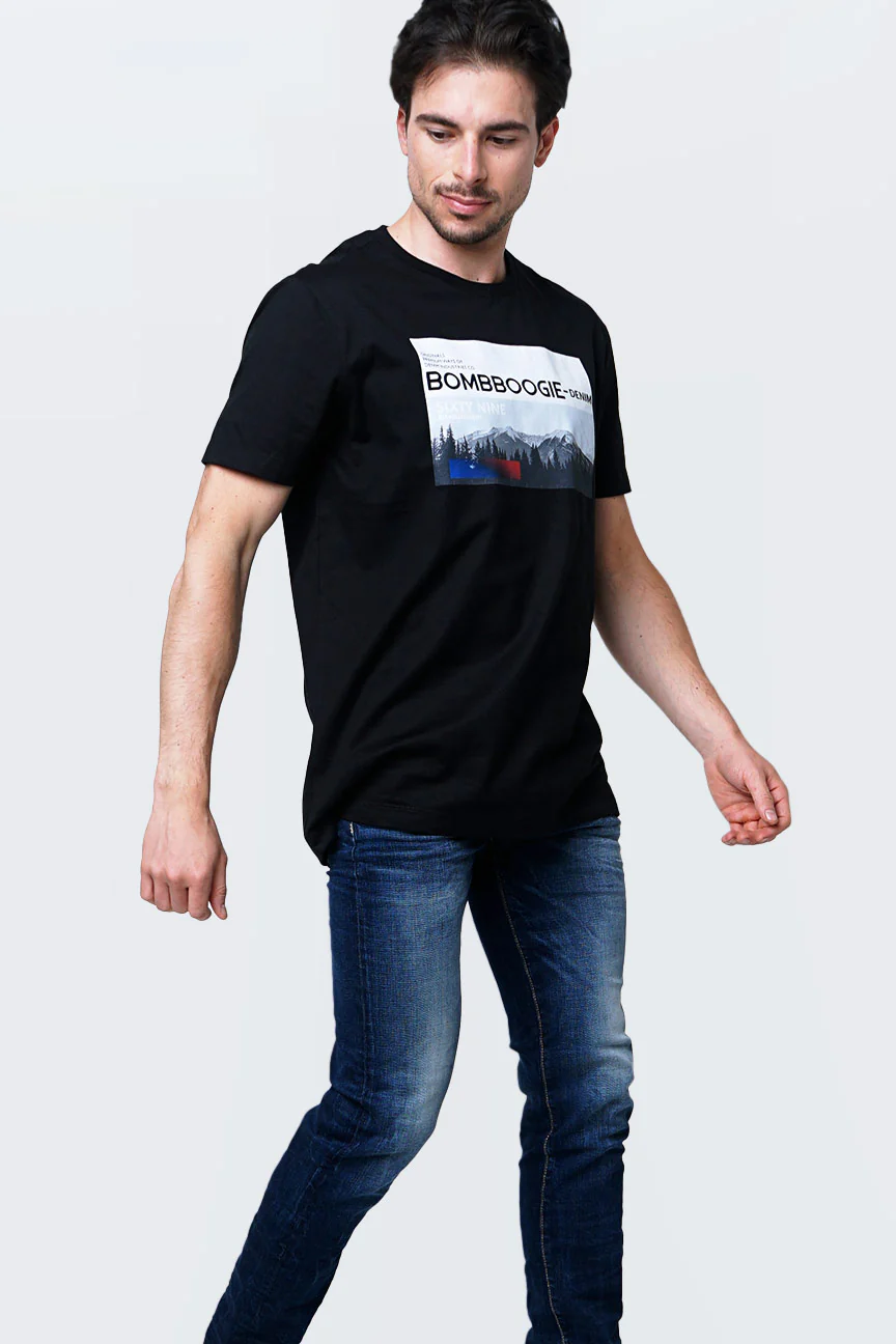 T-Shirt Lengan Pendek Popper Black - Image 2