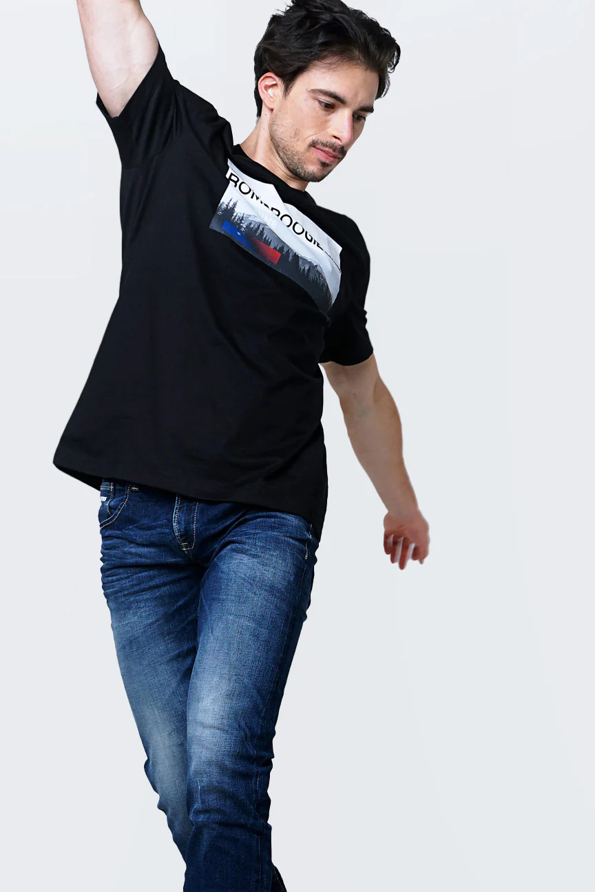 T-Shirt Lengan Pendek Popper Black - Image 3